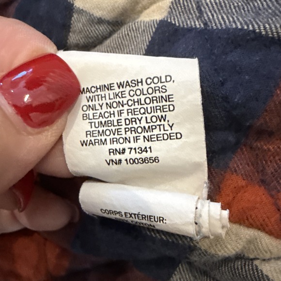 LL Bean Green Shacket Jacket Coat‎ Flannel Lined Full Zip Traditional Fit Sz L - Picture 10 of 10